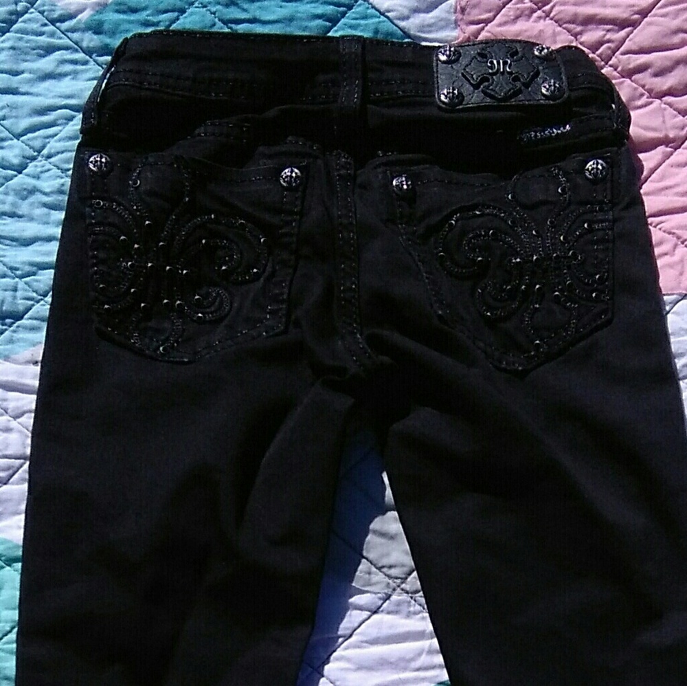 Miss Me black jeans diabetic camp in 1 week